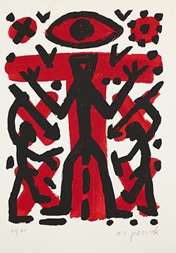 A.R. Penck(1939~2017), Auge Leider Vergriffen, 실크스크린, 미상, 70x50